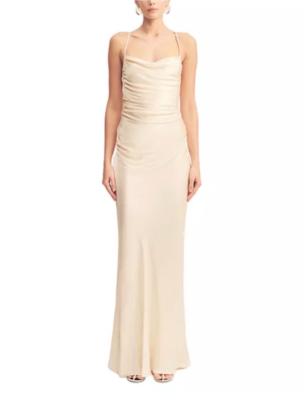 La Lune Lace Up Back Maxi Dress